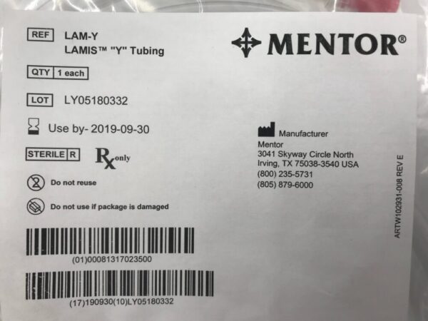 Mentor LAM-Y Lamis "Y" Tubing (X)