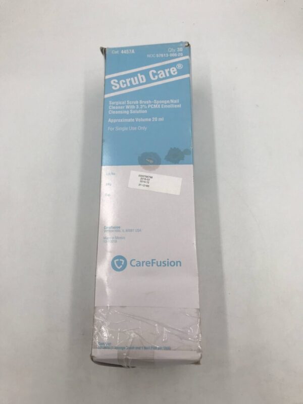 CareFusion 4457A Scrub Care Surgical Scrub Brush-Sponge/Nail Cleaner (30/Box) (X)