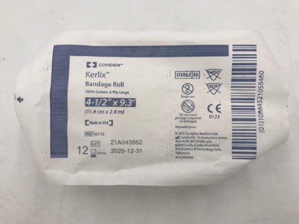 Covidien 6716 Kerlix Bandage Roll 4-1/2" x 9.3' (11.4cm x 2.8m)