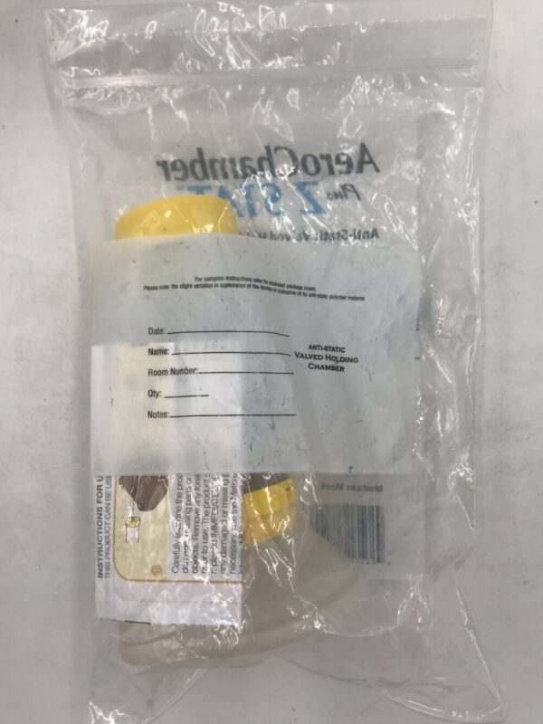 Monaghan 78710 AeroChamber Plus Z Stat Anti-Static Valved Holding Chamber Medium Mask