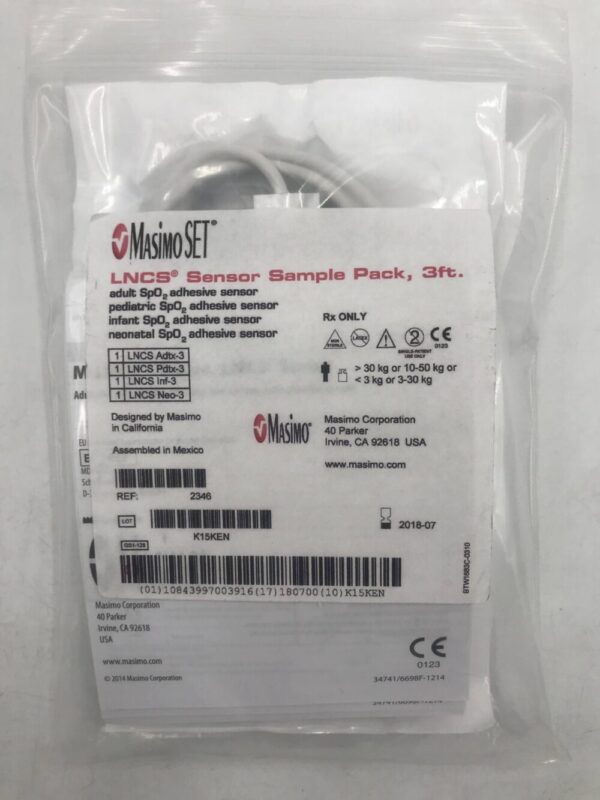 Masimo 2346 LNCS Sensor Sample Pack 3ft. (X)