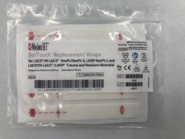 Masimo 2309 SofTouch Replacement Wraps (10/Pack) (X)