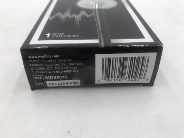 MEDLINE MDS9515 Bowless Stethoscope Black Chrome-Plated