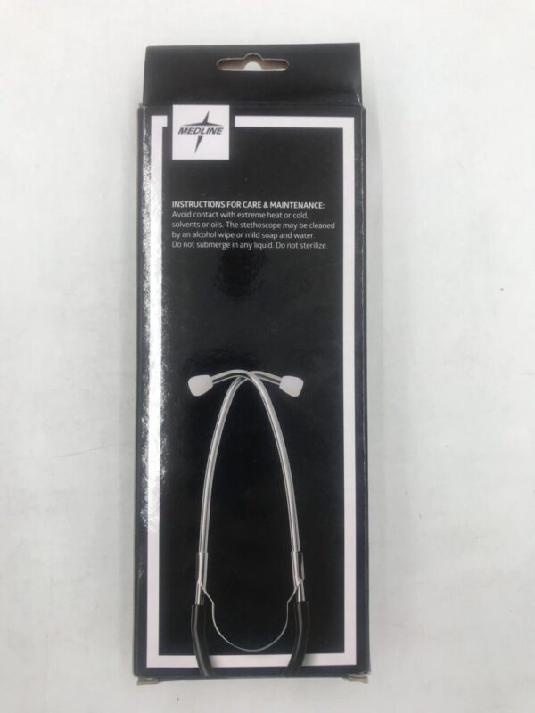 MEDLINE MDS9515 Bowless Stethoscope Black Chrome-Plated