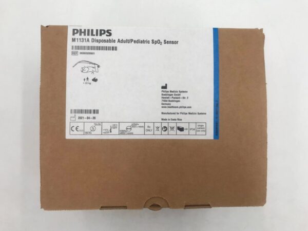 PHILIPS 989803205831 M1131A Disposable Adult/Pediatric SpO2 Sensor (20/Box)