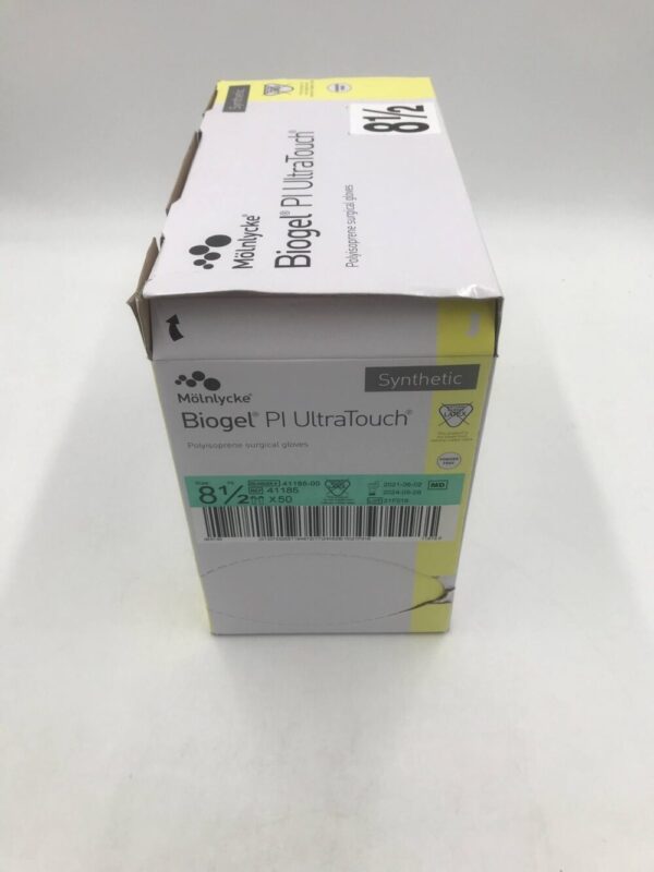 Molnlycke 41185 Biogel PI Ultratouch Polyisoprene Surgical Gloves Size 8.5 (50/Box)