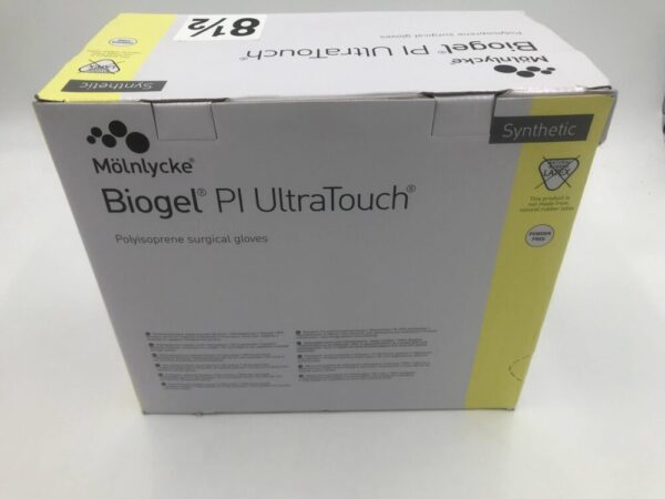 Molnlycke 41185 Biogel PI Ultratouch Polyisoprene Surgical Gloves Size 8.5 (50/Box)