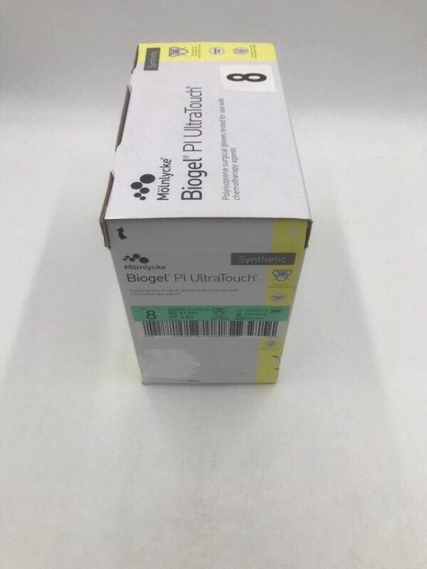 Molnlycke 41180 Biogel PI Ultratouch Polyisoprene Surgical Gloves Size 8 (50/Box)