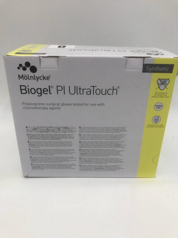 Molnlycke 41180 Biogel PI Ultratouch Polyisoprene Surgical Gloves Size 8 (50/Box)
