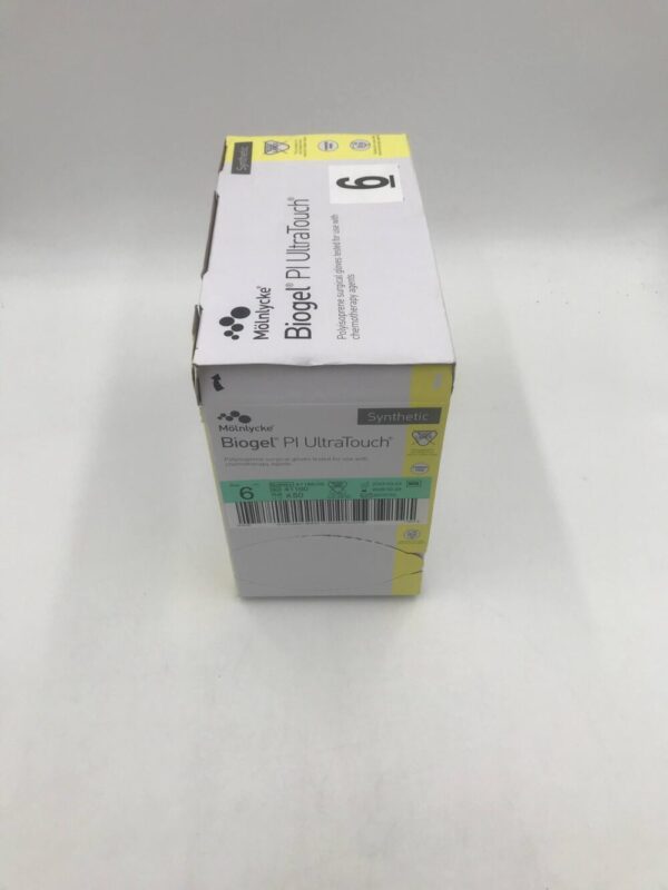 Molnlycke 41160 Biogel PI Ultratouch Polyisoprene Surgical Gloves Size 6 (50/Box)