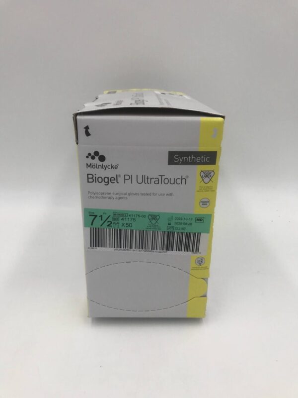 Molnlycke 41175 Biogel PI Ultratouch Polyisoprene Surgical Gloves Size 7.5 (50/Box)