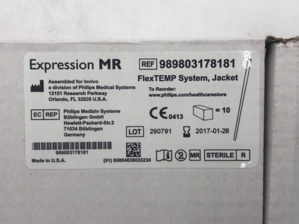 Invivo 989803178181 Philips Expression MR FlexTEMP System Jacket (10/Box) (X)