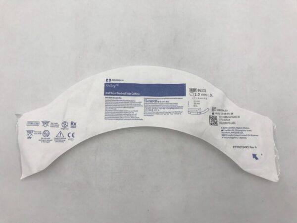 Covidien 86232 Shiley Oral/Nasal Tracheal Tube Cuffless Non DEHP Murphy Eye 2.0mm=I.D. 2.9mm=O.D.