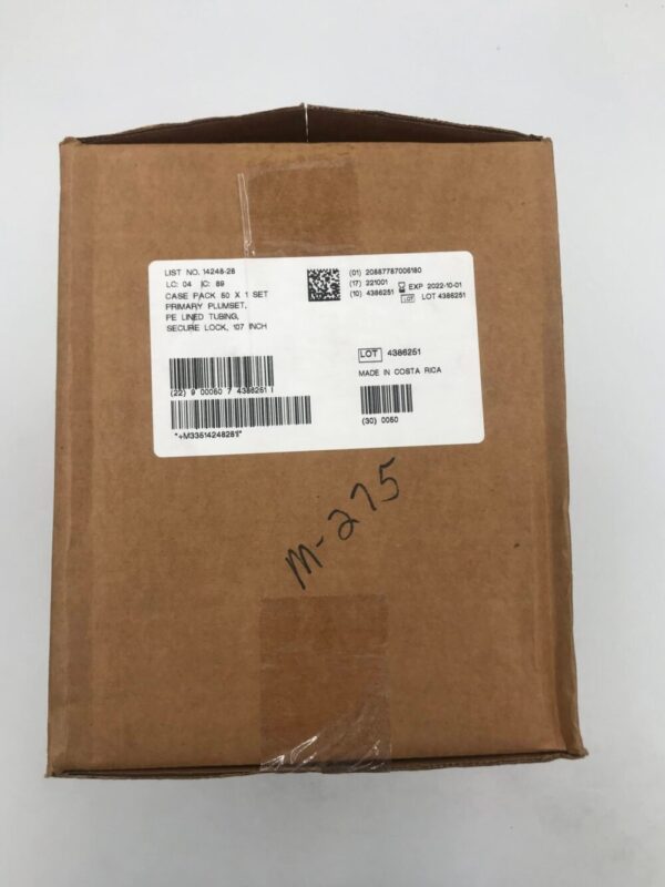 ICU MEDICAL 14248-28 Primary Plumset PE Lined Tubing, Secure Lock 107in (50/Case)(X)
