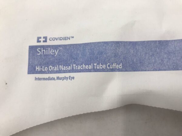 Covidien 86445 Shiley Hi-Lo Oral/Nasal Tracheal Tube Cuffed Intermediate Murphy Eye 4.5mm I.D. 6.2mm O.D. (X)