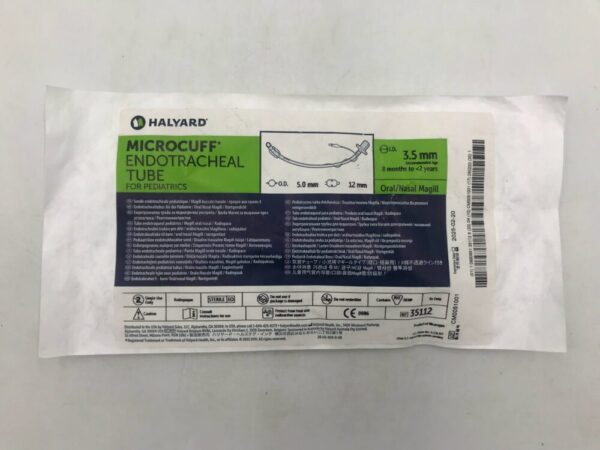 HALYARD 35112 Microcuff Endotracheal Tube For Pediatrics Oral/Nasal Magill 3.5mm