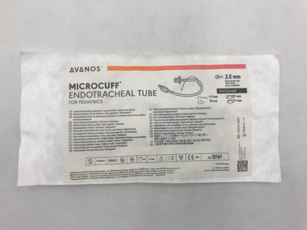 AVANOS 35161 Microcuff Endotracheal Tube for Pediatrics Oral Curved 3.0mm x 4.3mm