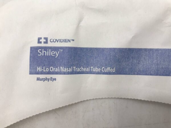 Covidien 86113 Shiley Hi-Lo Oral/Nasal Tracheal Tube Cuffed Murphy Eye 8.0mm=I.D. 10.8mm=O.D.