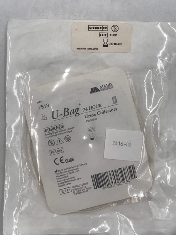 Briggs Medical 7513 Mabis U-Bag 24-Hour Urine Collectors Pediatric (X)