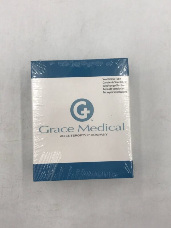 Grace Medical 510-121 Triune Vent Tube 1.35mm I.D. x 5mm Length Silicone (5/Box) (X)