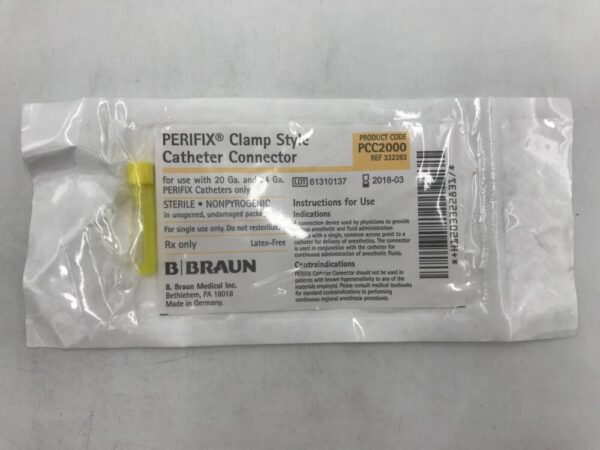 BRAUN 332283 Perifix Clamp Style Catheter Connector(X)