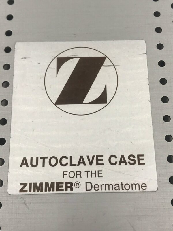 Zimmer Autoclave Case for the Zimmer Dermatome (USED)
