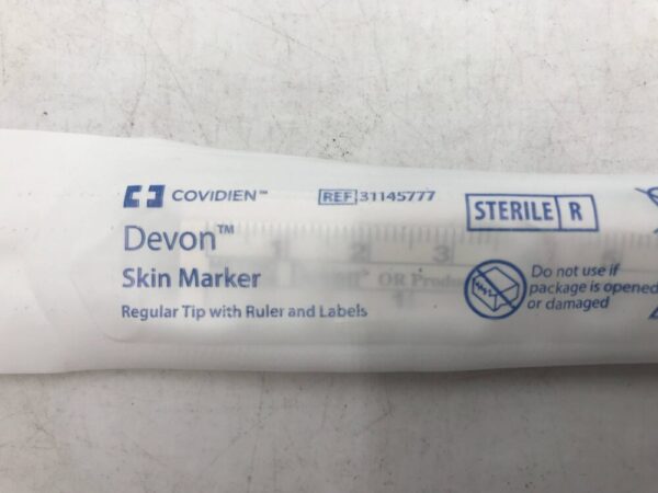 Covidien 31145777 Devon Skin Marker Regular Tip with Ruler and Labels (X)