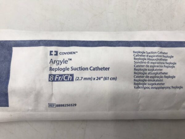 Covidien 8888256529 Argyle Replogle Suction Catheter 8Fr/Ch (2.7mm) x 24" (61cm) (X)