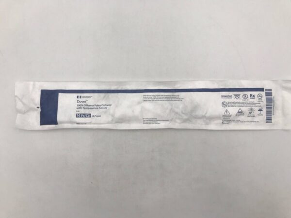 Covidien 50514T 100% Silicone Foley Catheter with Temperature Sensor 5mL 14Fr/Ch (4.7mm) (X)