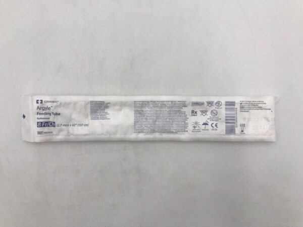Covidien 460406 Argyle Feeding Tube Radiopaque 8Fr/Ch (2.7mm) x 42" (107cm) (X)