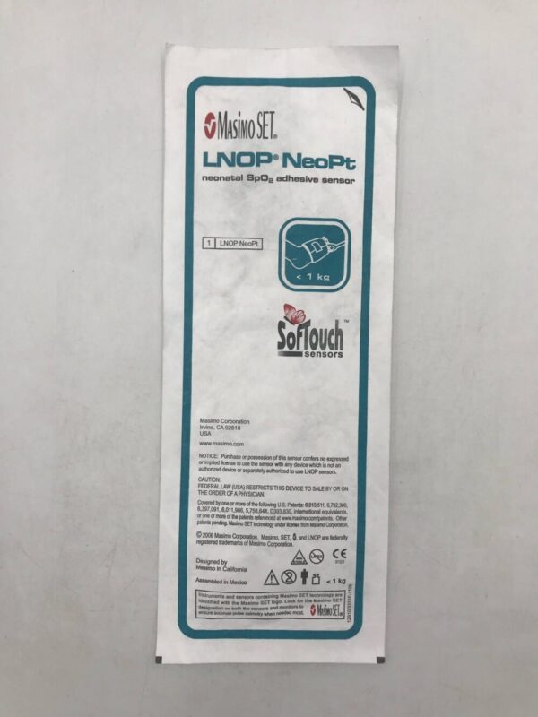 MASIMO LNOP NeoPt SofTouch LNOP NeoPt Neonatal SpO2 Adhesive Sensor <1kg(X)