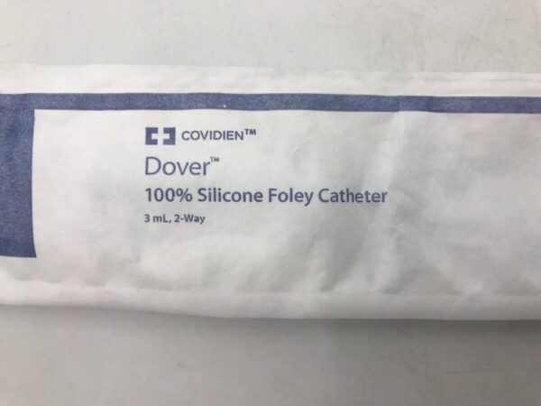 Covidien 8887603085 Dover 100% Silicone Foley Catheter 3mL 2-Way 8Fr/Ch (2.7mm) (X)