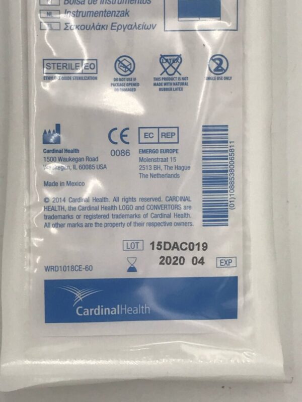 Cardinal Health D1018 Convertors Instrument Pouch 6.75" x 11.5" (X)