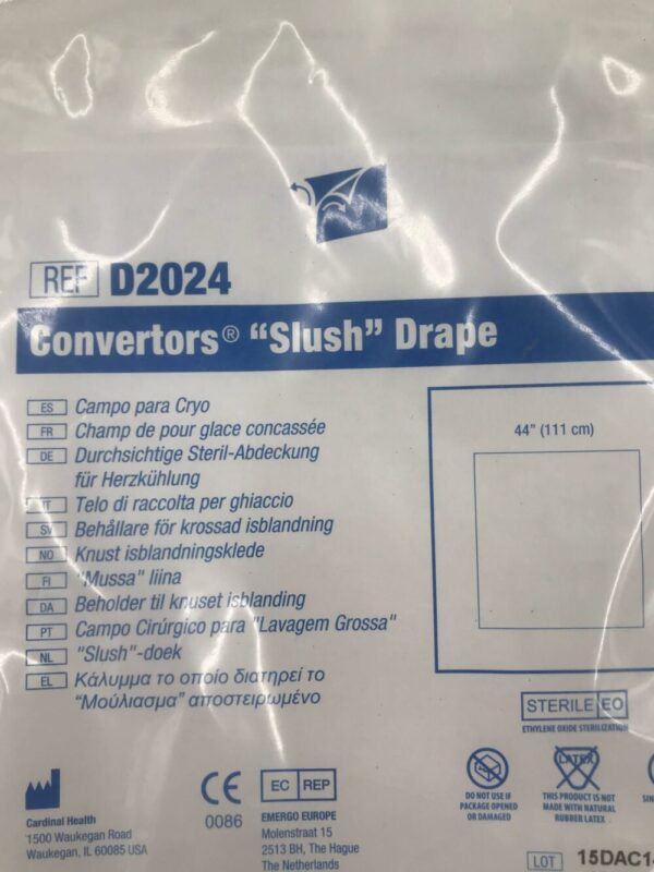 Cardinal Health D2024 Convertors Slush Drape 44" x 48" (X)