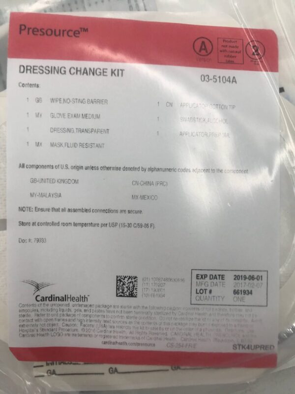 Cardinal Health 03-5104A Dressing Change Kit (X)