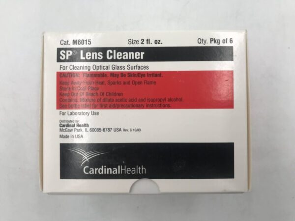 Cardinal Health M6015 SP Lens Cleaner For Cleaning Optical Glass Surfaces 2Fl. Oz. (6/Box)
