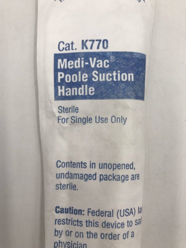 Cardinal Health K770 Medi-Vac Poole Suction Handle