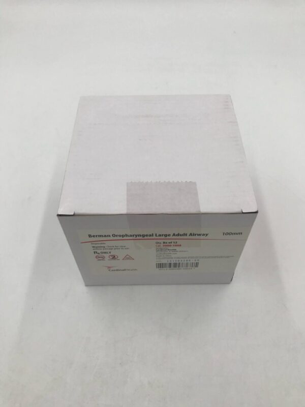 Cardinal Health 3000-100A Berman Oropharyngeal Large Adult Airway 100mm (12/Box)