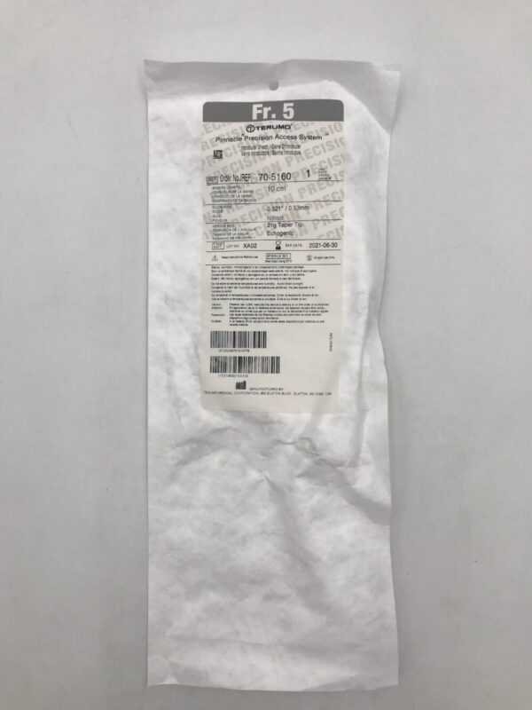 Terumo 70-5160 Pinnacle Precision Access System Introducer Sheath 5Fr. (X)