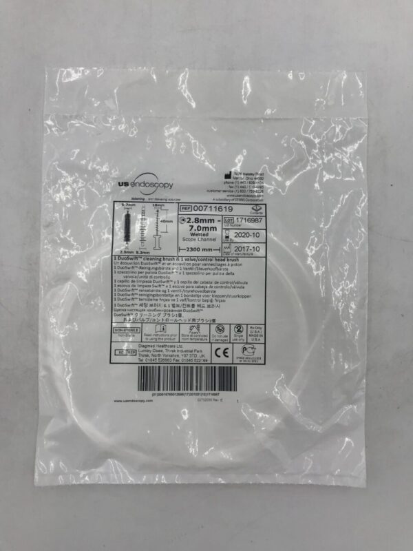 US ENDOSCOPY 00711619 DuoSwift Cleaning Brush &1 Valve/ Control Head Brush 2.8mm 7.0mm (X)