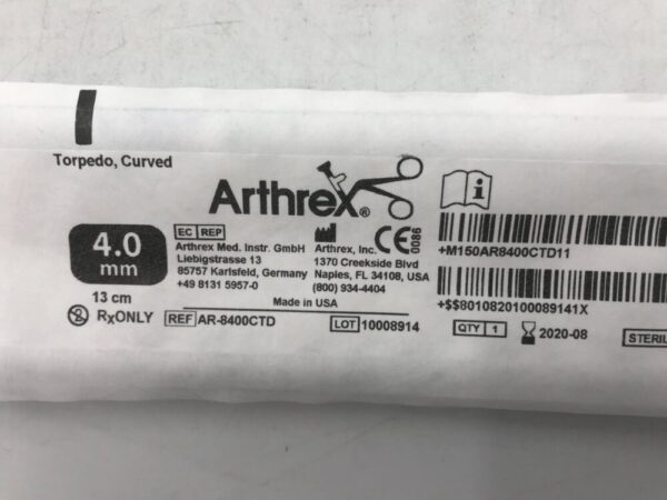 Arthrex AR-8400CTD Torpedo Curved 4.0mm (X)