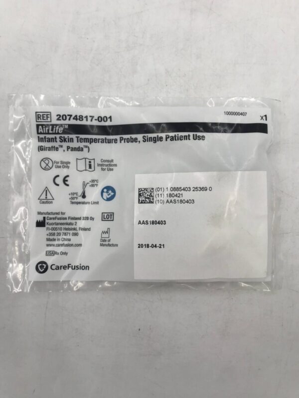CareFusion 2074817-001 AirLife Infant Skin Temperature Probe