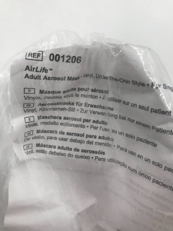 CareFusion 001206 AirLife Adult Aerosol Mask Under The Chin Style (X)