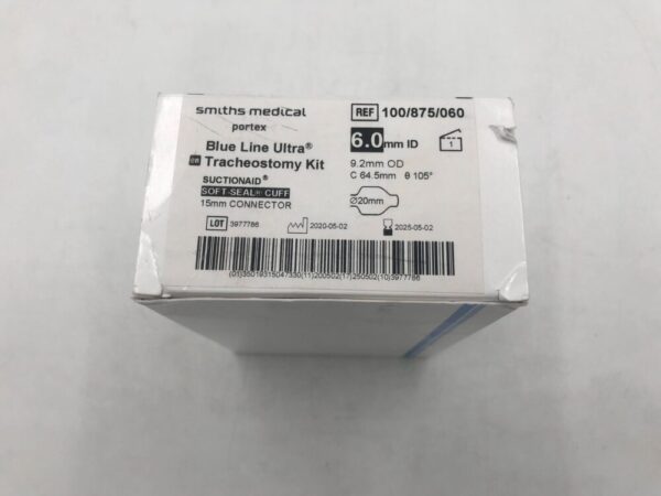 SMITHS MEDICAL 100/875/060 Portex  Tracheostomy Kit  Suctionaid Soft Seal Cuff 6mm