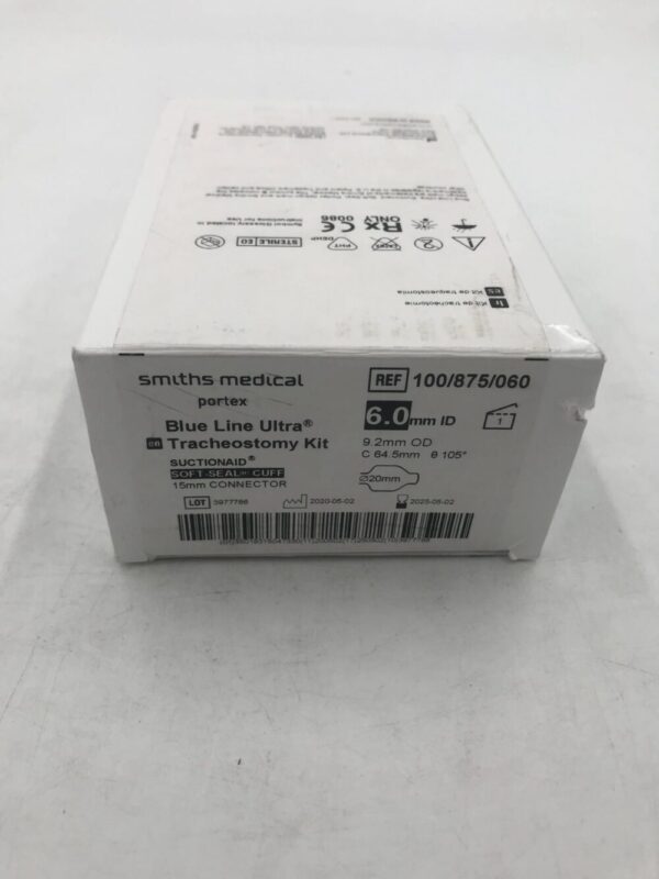 SMITHS MEDICAL 100/875/060 Portex  Tracheostomy Kit  Suctionaid Soft Seal Cuff 6mm