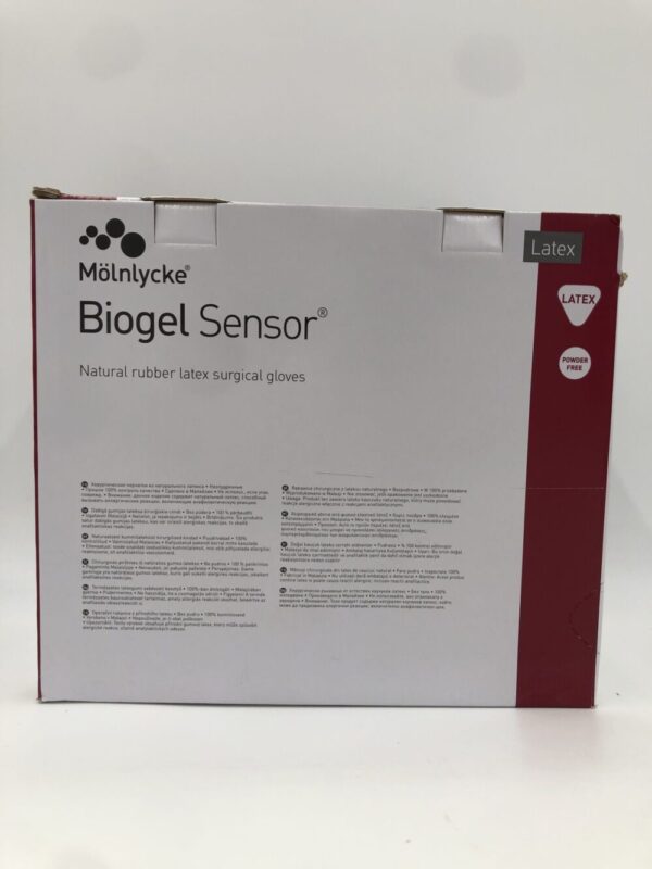 Molnlycke 30665 Biogel Sensor Natural Rubber Latex Surgical Gloves Size 6.5 (50/Box)