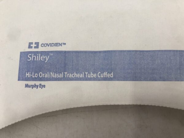 Covidien 86109 Shiley Hi-Lo Oral/Nasal Tracheal Tube Cuffed Murphy Eye 6.0mm=I.D. 8.2mm=O.D.