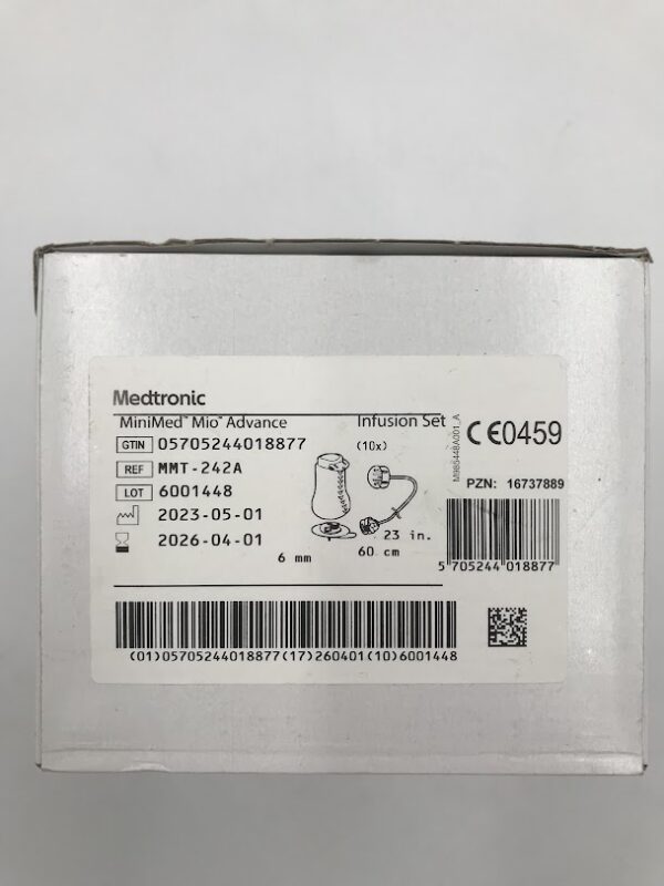 Medtronic MMT-242A MiniMed Mio Advance Infusion Set (10/Box)