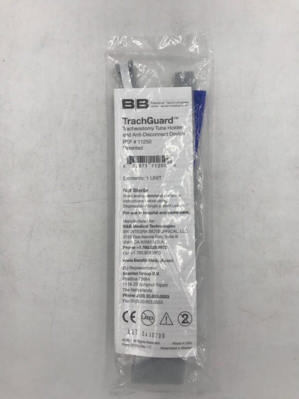 B&B Medical 11250 TrachGuard Tracheostomy Tube Holder and Anti Disconnect Device
