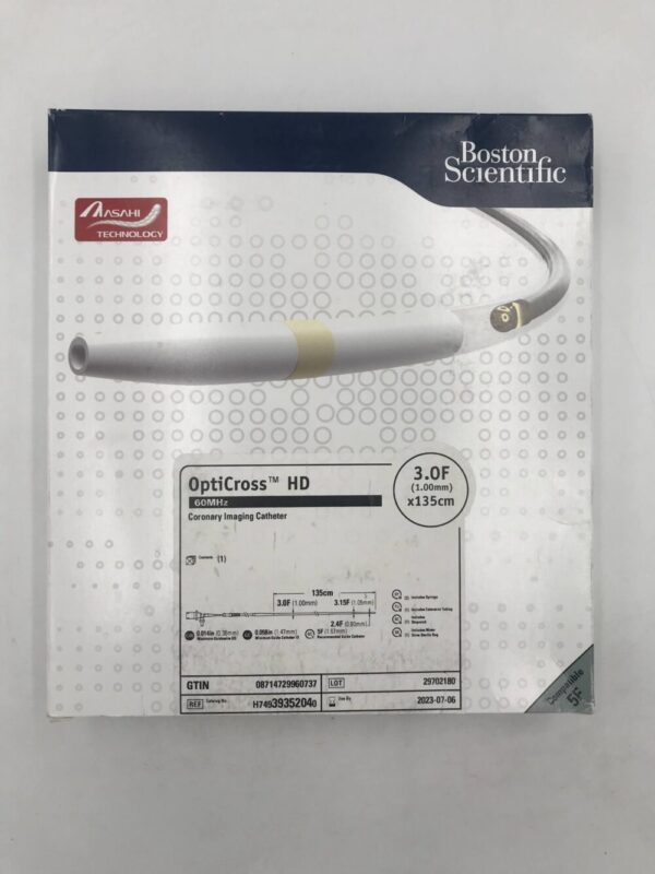 Boston Scientific 3935204 OptiCross HD 60MHz Coronary Imaging Catheter 3.0F x 135cm (X)